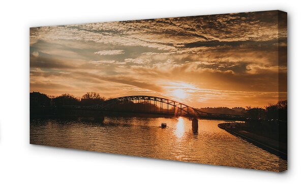 Tablouri canvas Cracovia pod râu apus de soare