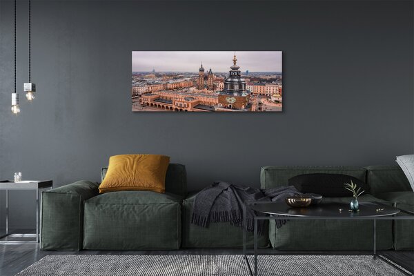 Tablouri canvas Cracovia Panorama bisericilor de iarnă