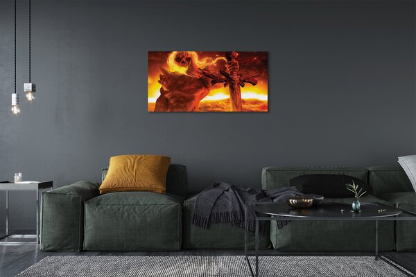 Tablouri canvas forma Teribil de sabie
