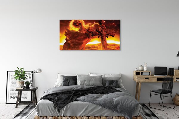Tablouri canvas forma Teribil de sabie