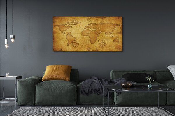 Tablouri canvas marginile vechi harta ars