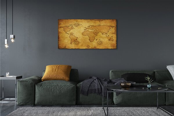 Tablouri canvas marginile vechi harta ars