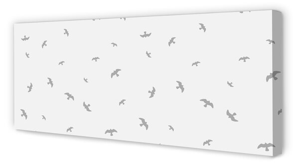 Tablouri canvas păsări gri