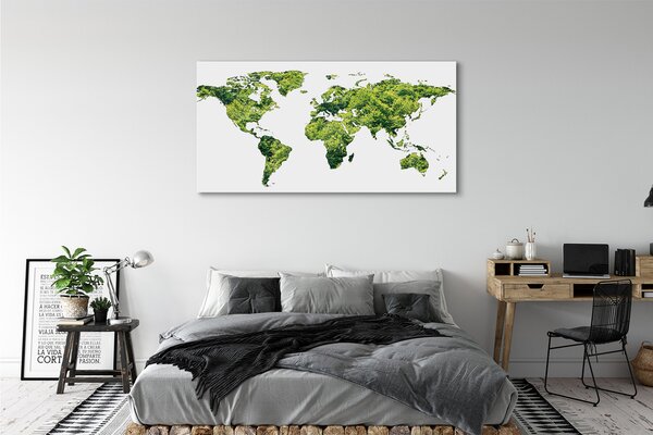 Tablouri canvas Harta de iarbă verde