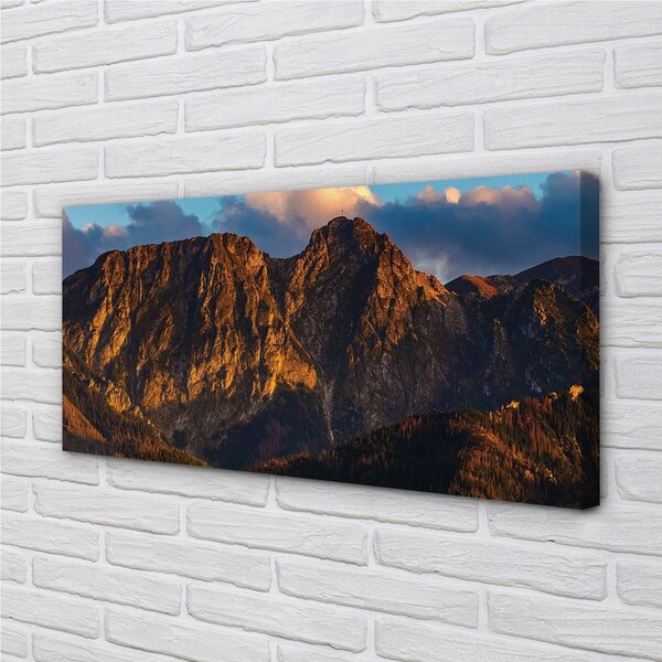 Tablouri canvas apus de soare la munte