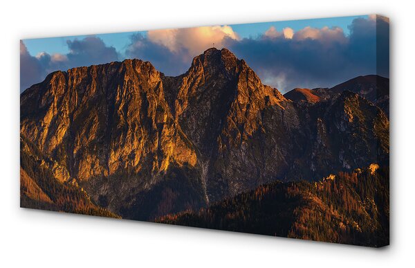 Tablouri canvas apus de soare la munte