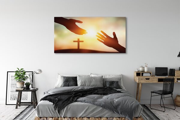 Tablouri canvas mâinile încrucișate
