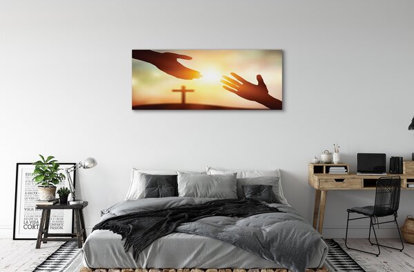Tablouri canvas mâinile încrucișate