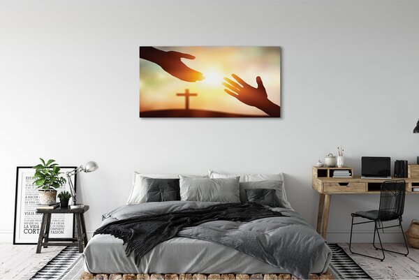 Tablouri canvas mâinile încrucișate