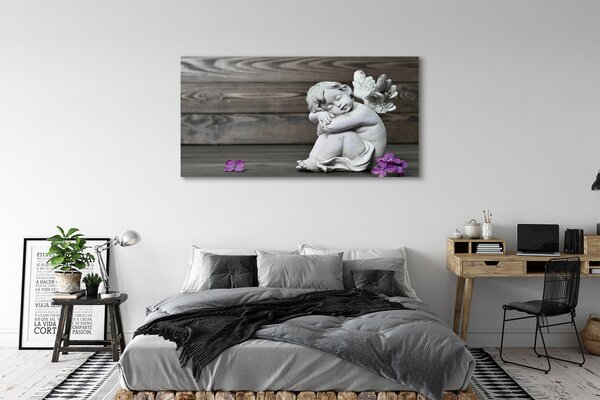 Tablouri canvas Sleeping placi de flori înger