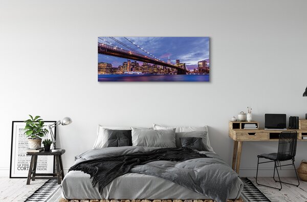 Tablouri canvas Cele mai multe zgârie-nori apus de soare
