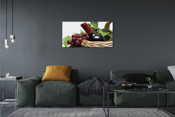 Tablouri canvas struguri de vin Coșul de gunoi