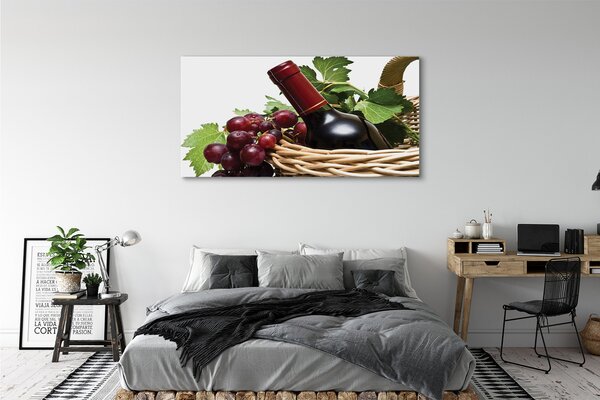 Tablouri canvas struguri de vin Coșul de gunoi