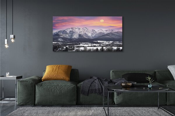 Tablouri canvas iarnă de munte