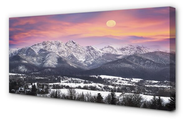 Tablouri canvas iarnă de munte