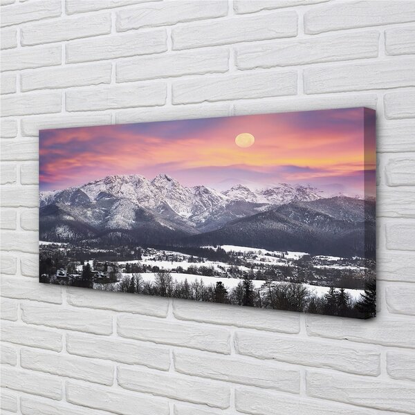Tablouri canvas iarnă de munte