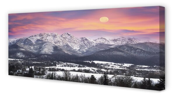 Tablouri canvas iarnă de munte