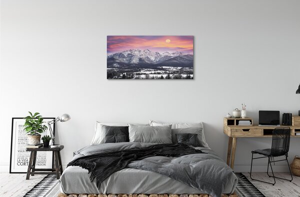 Tablouri canvas iarnă de munte