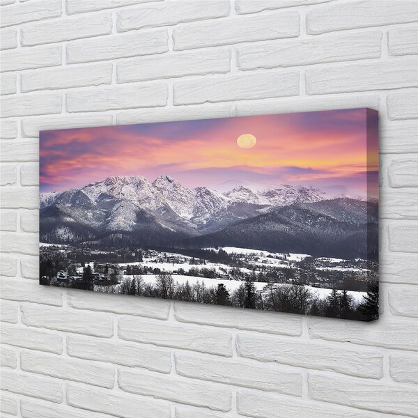Tablouri canvas iarnă de munte