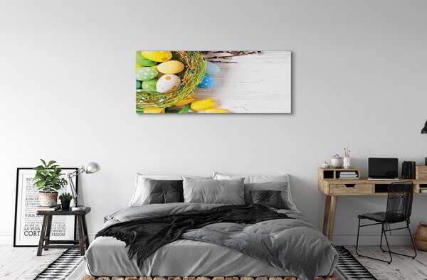 Tablouri canvas lalele pe bază de ouă