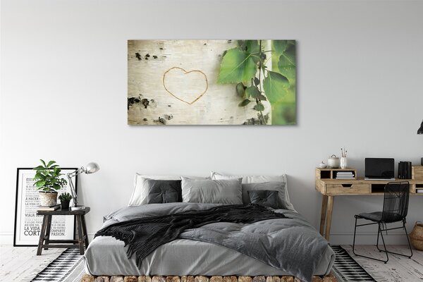 Tablouri canvas frunze de inima mesteacan