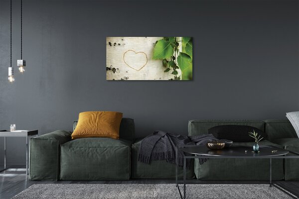 Tablouri canvas frunze de inima mesteacan