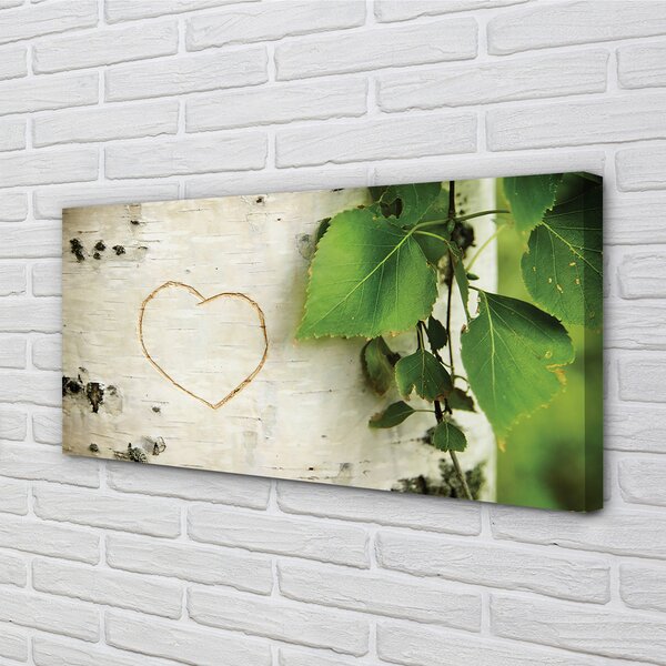 Tablouri canvas frunze de inima mesteacan