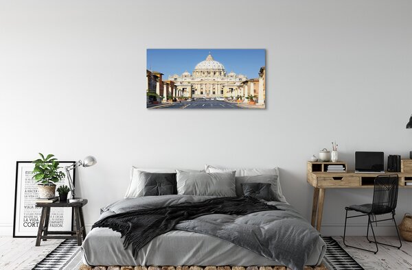 Tablouri canvas Catedrala Roma străzi clădiri