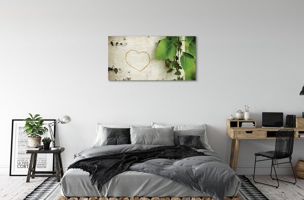 Tablouri canvas frunze de inima mesteacan