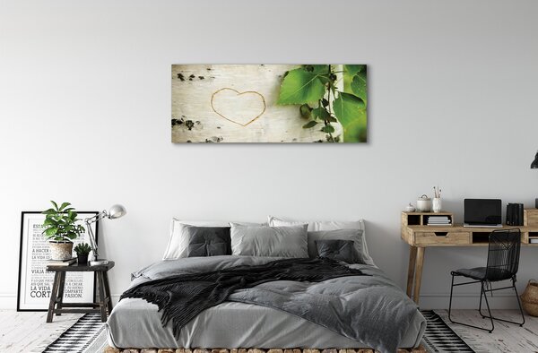 Tablouri canvas frunze de inima mesteacan