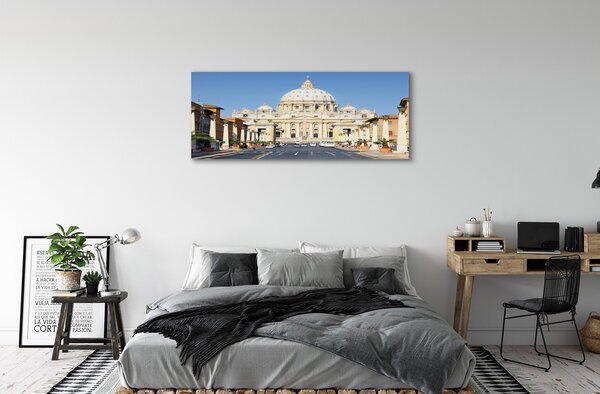 Tablouri canvas Catedrala Roma străzi clădiri