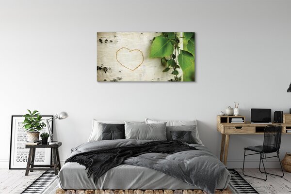 Tablouri canvas frunze de inima mesteacan