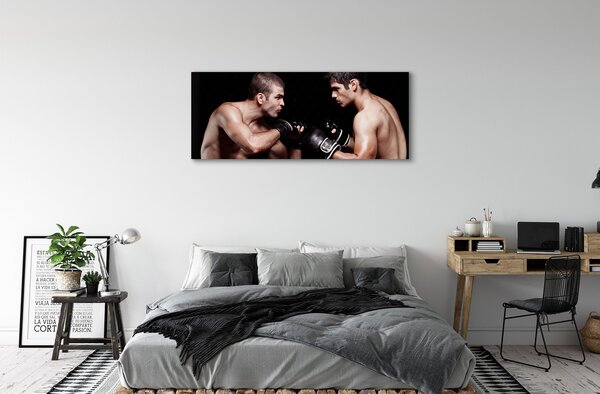 Tablouri canvas Oamenii lupta mănuși