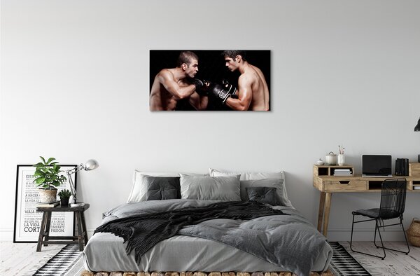 Tablouri canvas Oamenii lupta mănuși