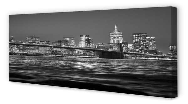 Tablouri canvas Podul panorama râu