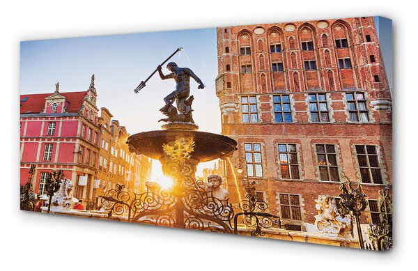 Tablouri canvas Gdańsk Fountain Memorial