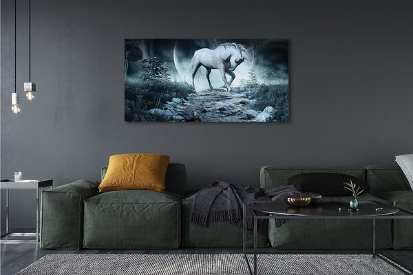 Tablouri canvas Forest Unicorn Moon