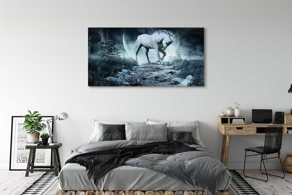 Tablouri canvas Forest Unicorn Moon