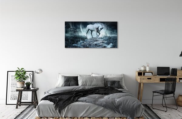 Tablouri canvas Forest Unicorn Moon