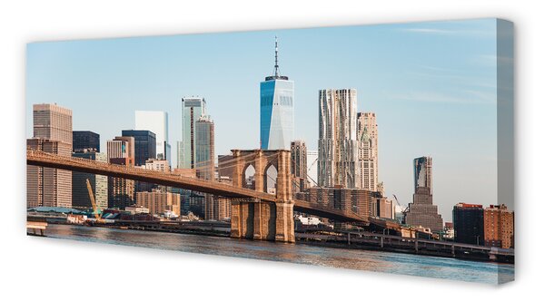 Tablouri canvas Panorama râu pod