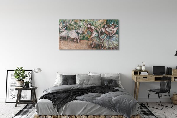 Tablouri canvas Schița o pădure dans femeie