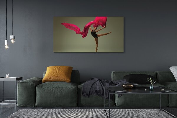 Tablouri canvas Material roz Ballerina