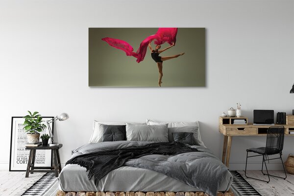 Tablouri canvas Material roz Ballerina
