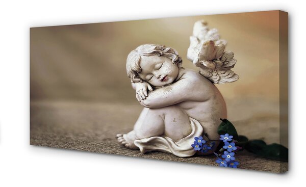 Tablouri canvas Sleeping placi de flori înger