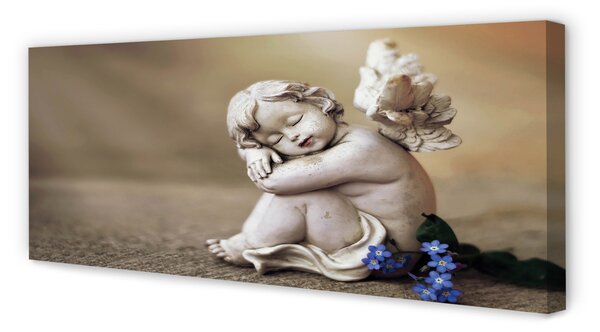 Tablouri canvas Sleeping placi de flori înger