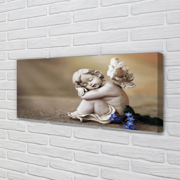 Tablouri canvas Sleeping placi de flori înger
