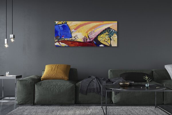 Tablouri canvas peisaj rural artă abstractă