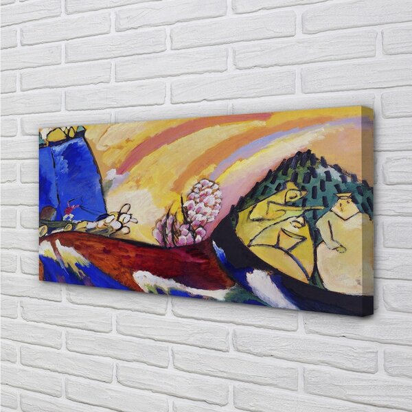 Tablouri canvas peisaj rural artă abstractă