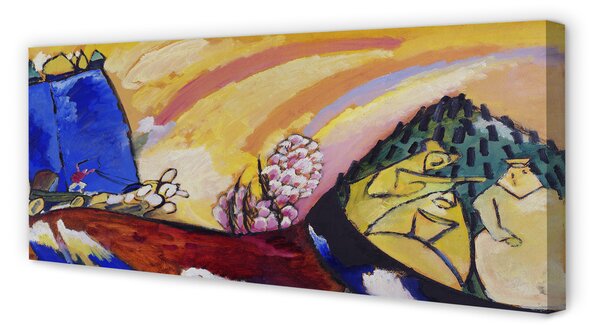 Tablouri canvas peisaj rural artă abstractă