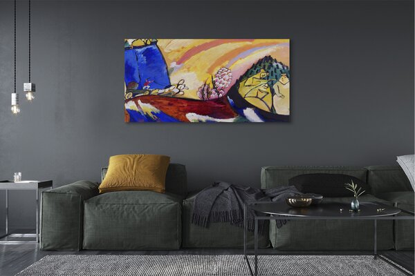 Tablouri canvas peisaj rural artă abstractă